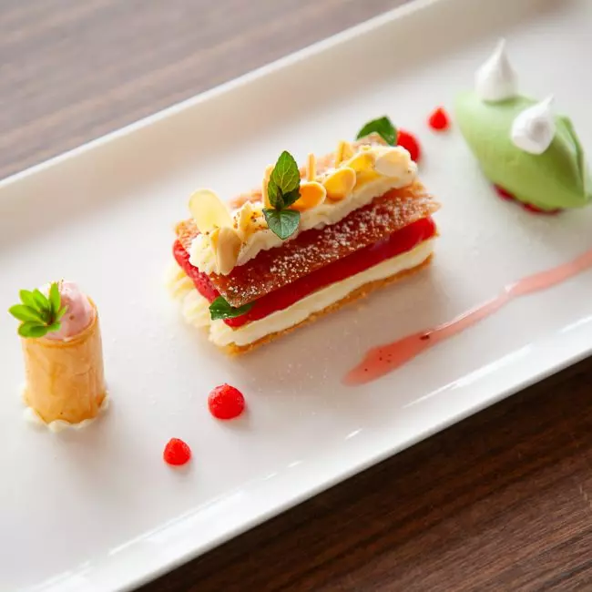 Dessert im Restaurant Storchen